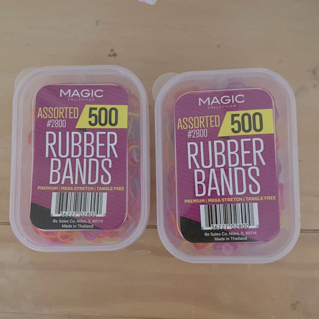 Magic Collection Assorted Rubber Bands 500 Set Per Box  Brand New